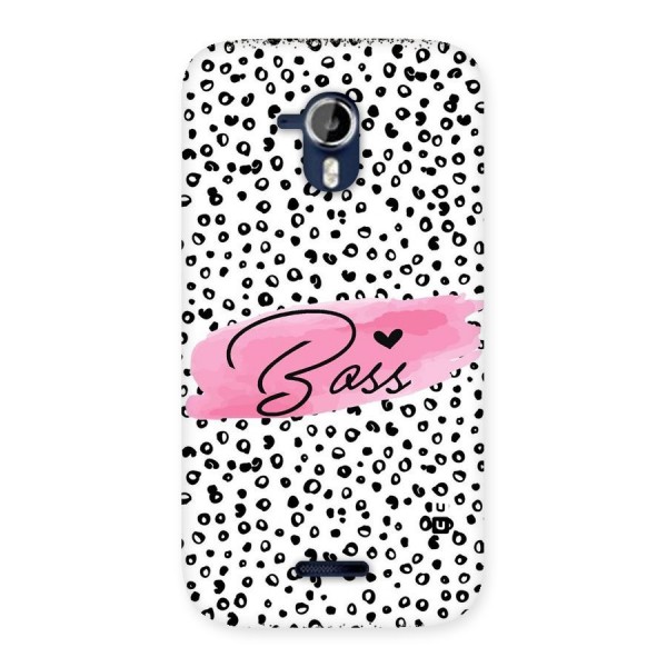Polka Boss Back Case for Micromax Canvas Magnus A117