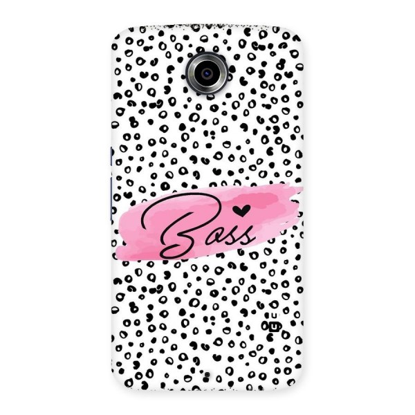 Polka Boss Back Case for Nexsus 6