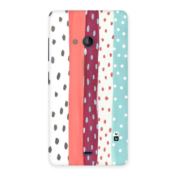 Polka Brush Art Back Case for Lumia 540