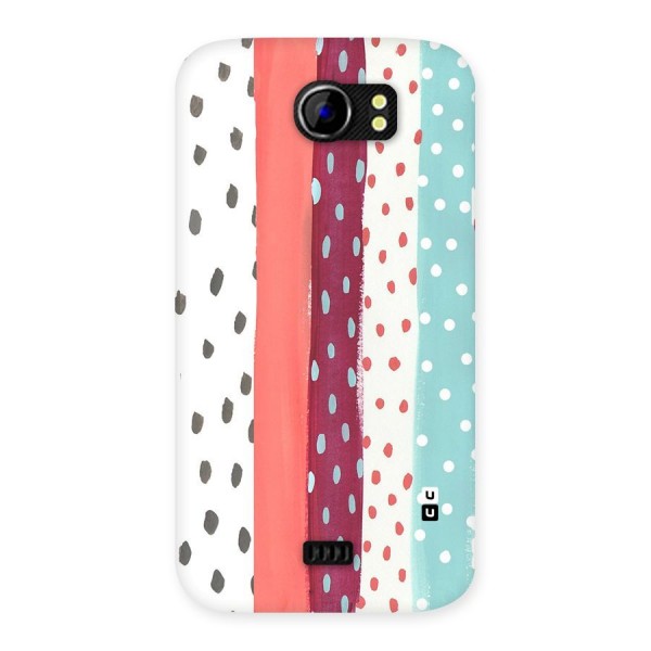 Polka Brush Art Back Case for Micromax Canvas 2 A110