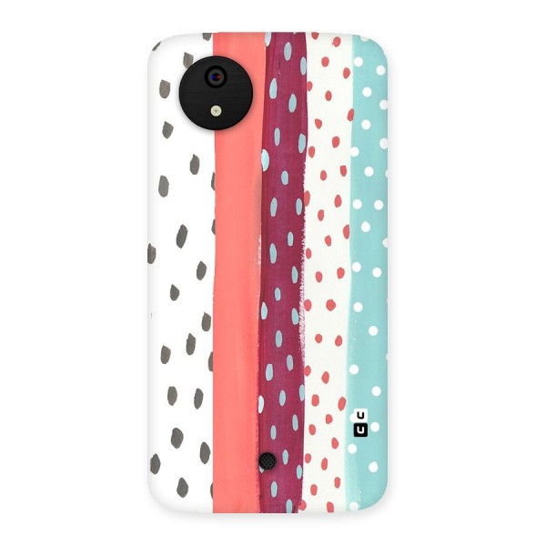 Polka Brush Art Back Case for Micromax Canvas A1