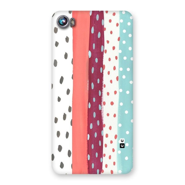 Polka Brush Art Back Case for Micromax Canvas Fire 4 A107