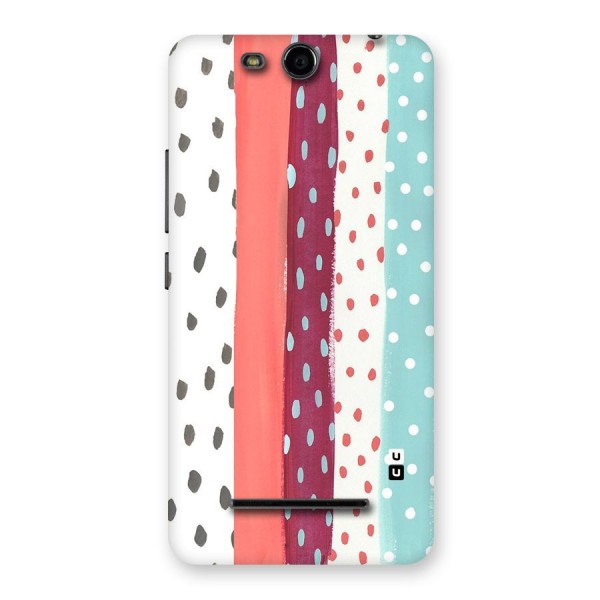 Polka Brush Art Back Case for Micromax Canvas Juice 3 Q392