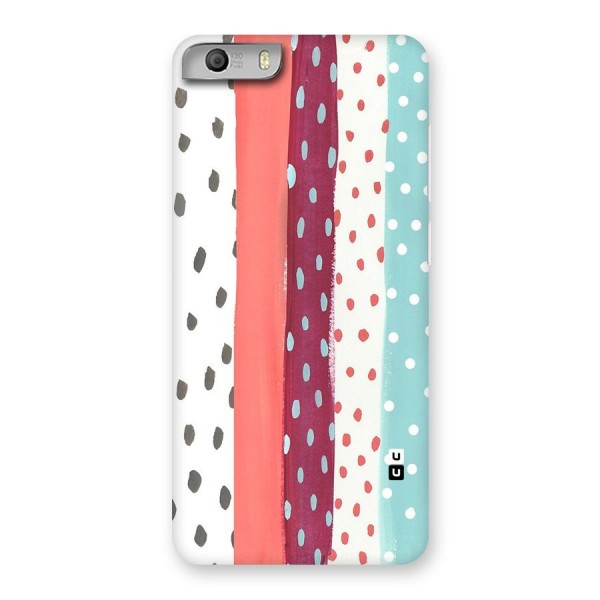 Polka Brush Art Back Case for Micromax Canvas Knight 2
