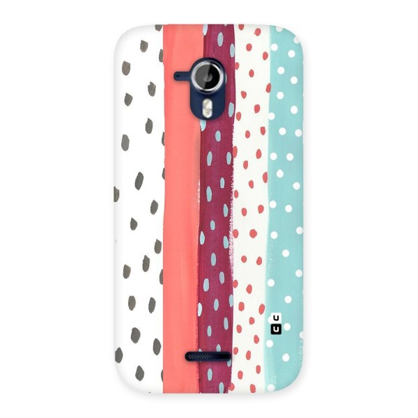 Polka Brush Art Back Case for Micromax Canvas Magnus A117