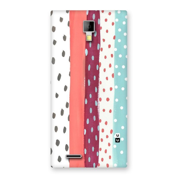 Polka Brush Art Back Case for Micromax Canvas Xpress A99