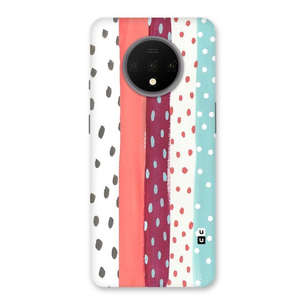 Polka Brush Art Back Case for OnePlus 7T