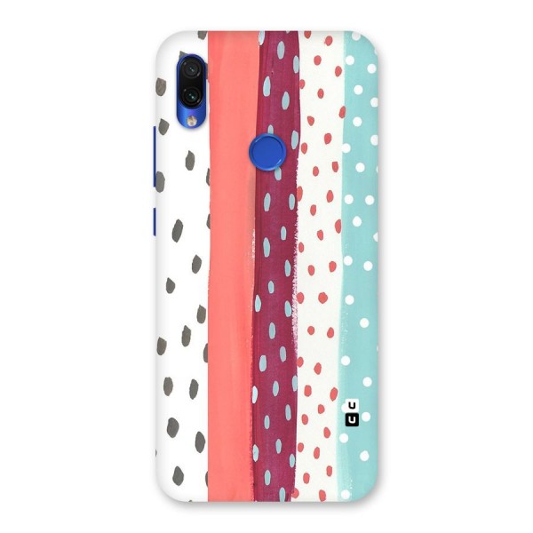 Polka Brush Art Back Case for Redmi Note 7S