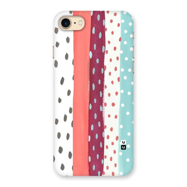 Polka Brush Art Back Case for iPhone 7