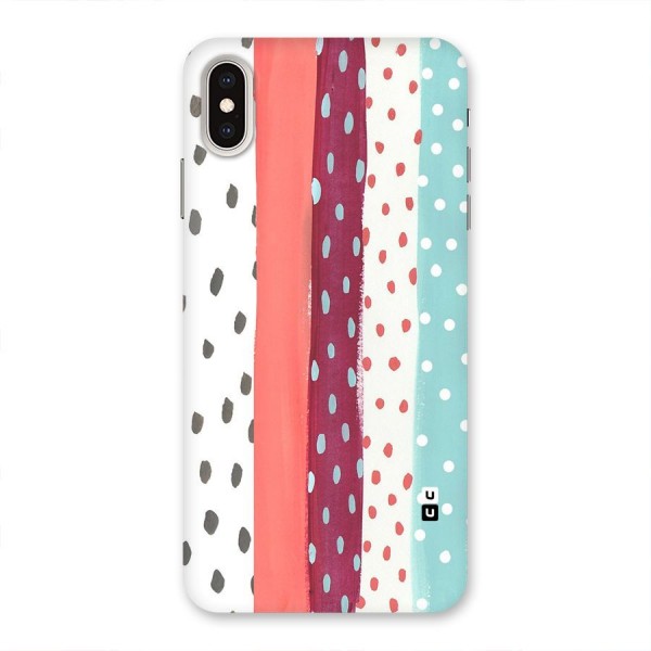 Polka Brush Art Back Case for iPhone XS Max