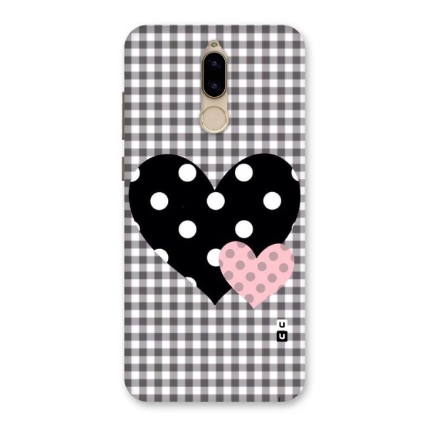 Polka Check Hearts Back Case for Honor 9i