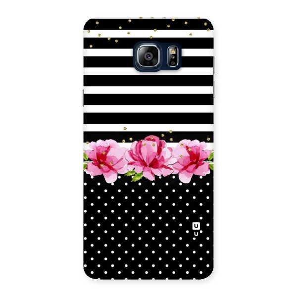 Polka Floral Stripes Back Case for Galaxy Note 5