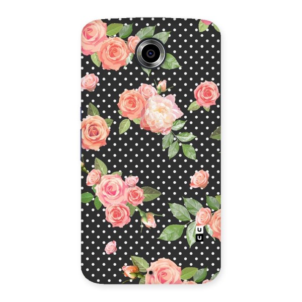 Polka Peach Back Case for Nexsus 6