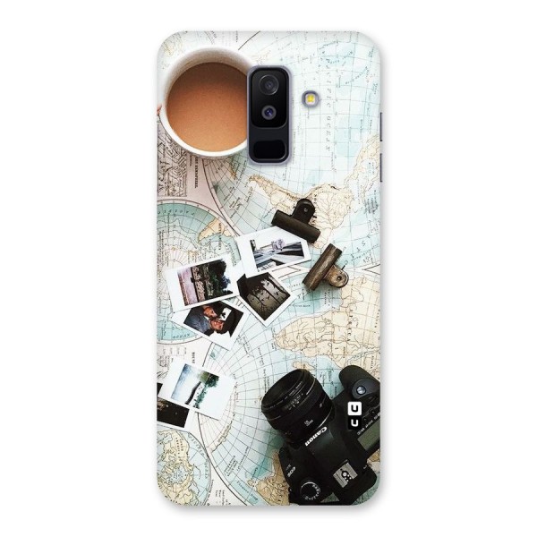 Post Stamps Travel Back Case for Galaxy A6 Plus