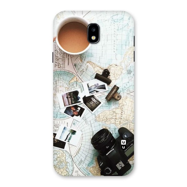 Post Stamps Travel Back Case for Galaxy J7 Pro
