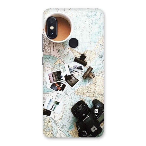 Post Stamps Travel Back Case for Redmi Note 5 Pro