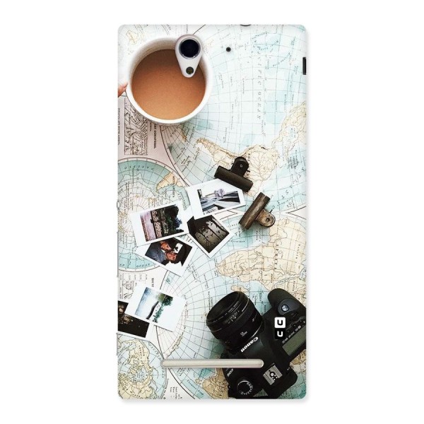 Post Stamps Travel Back Case for Sony Xperia C3