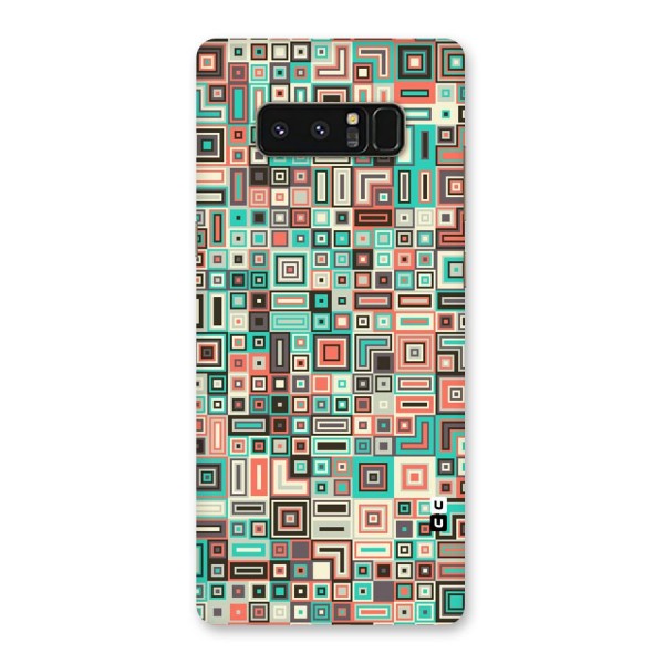 Pretty Boxes Design Back Case for Galaxy Note 8