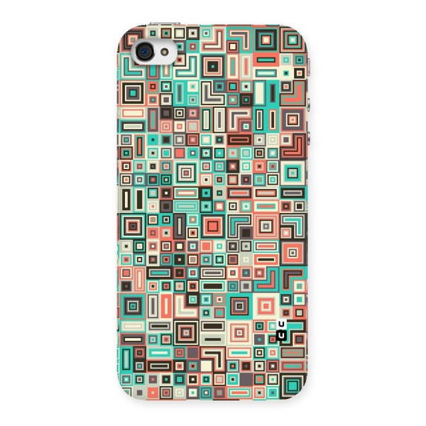 Pretty Boxes Design Back Case for iPhone 4 4s