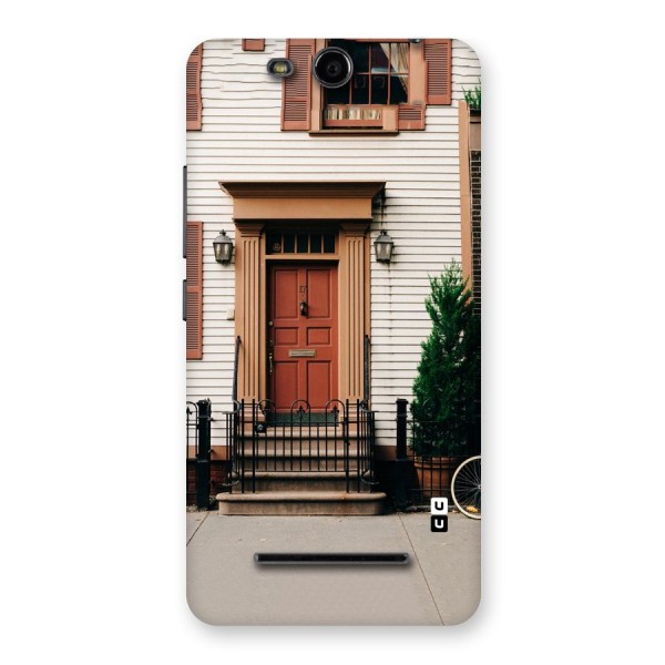 Pretty Orange Door Back Case for Micromax Canvas Juice 3 Q392