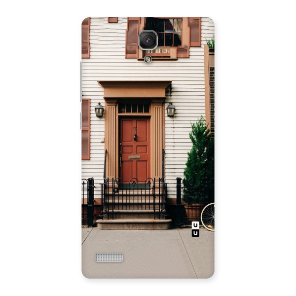 Pretty Orange Door Back Case for Redmi Note Prime