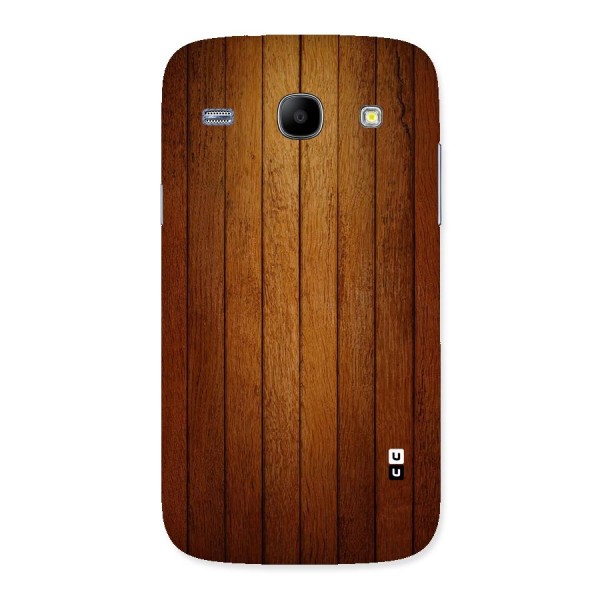 Proper Brown Wood Back Case for Galaxy Core