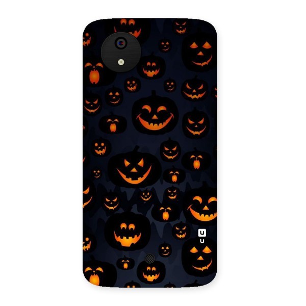 Pumpkin Smile Pattern Back Case for Micromax Canvas A1