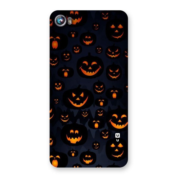 Pumpkin Smile Pattern Back Case for Micromax Canvas Fire 4 A107