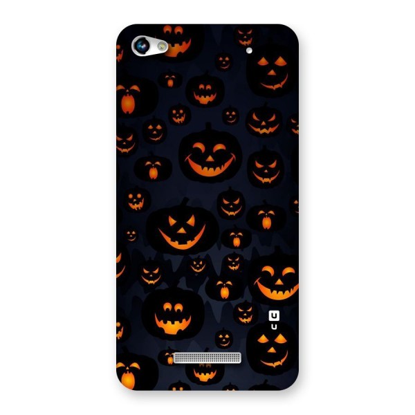 Pumpkin Smile Pattern Back Case for Micromax Hue 2