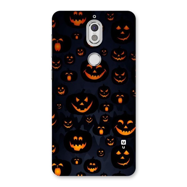 Pumpkin Smile Pattern Back Case for Nokia 7