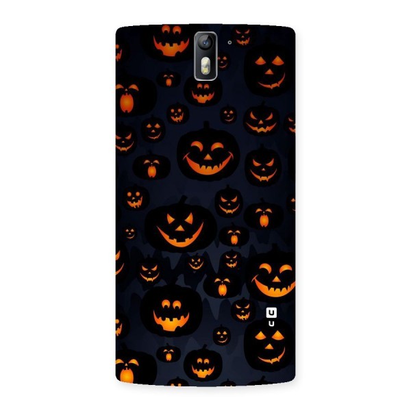 Pumpkin Smile Pattern Back Case for One Plus One