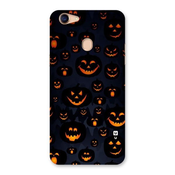 Pumpkin Smile Pattern Back Case for Oppo F5