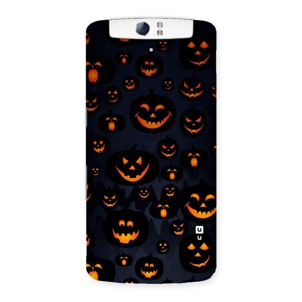 Pumpkin Smile Pattern Back Case for Oppo N1