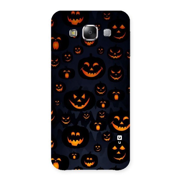 Pumpkin Smile Pattern Back Case for Samsung Galaxy E5