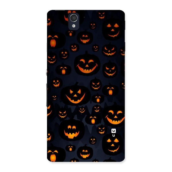 Pumpkin Smile Pattern Back Case for Sony Xperia Z