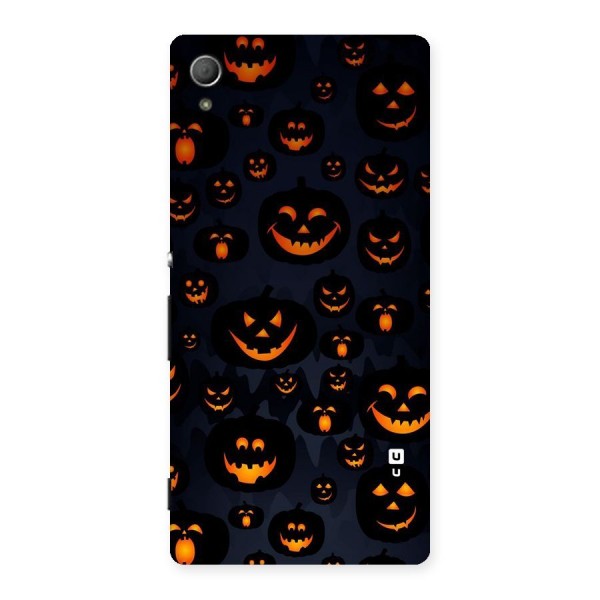 Pumpkin Smile Pattern Back Case for Xperia Z4
