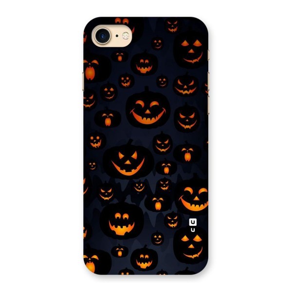 Pumpkin Smile Pattern Back Case for iPhone 7