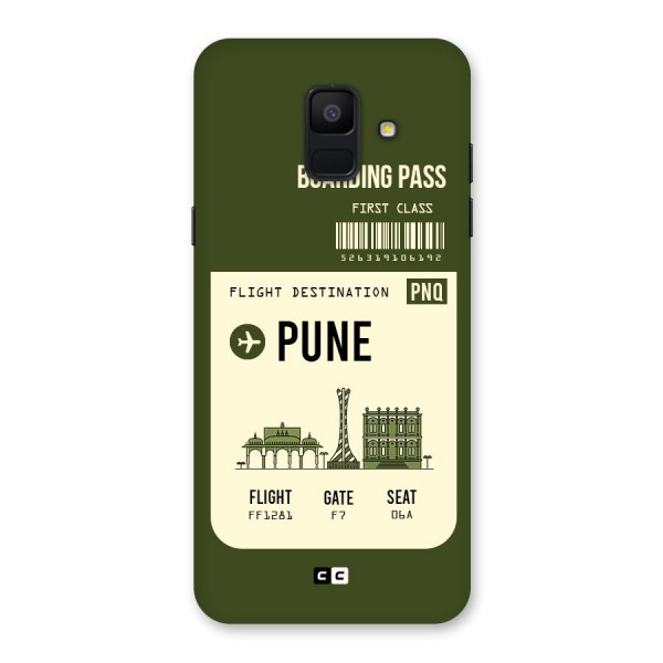 Pune Boarding Pass Back Case for Galaxy A6 (2018)