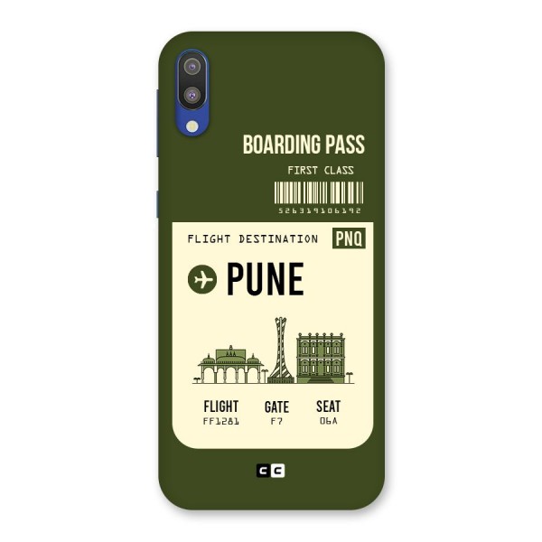 Pune Boarding Pass Back Case for Galaxy M10