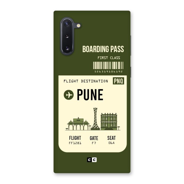 Pune Boarding Pass Back Case for Galaxy Note 10