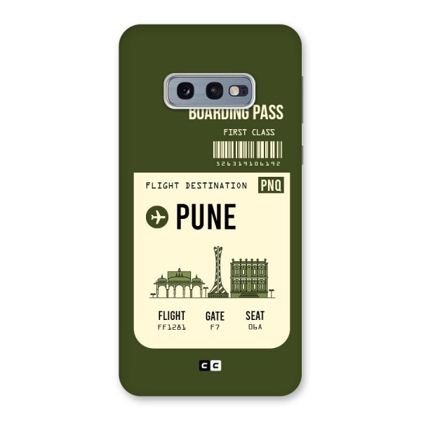 Pune Boarding Pass Back Case for Galaxy S10e