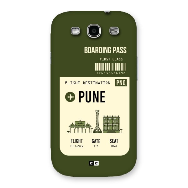 Pune Boarding Pass Back Case for Galaxy S3