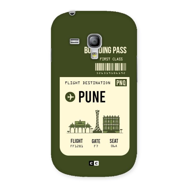 Pune Boarding Pass Back Case for Galaxy S3 Mini