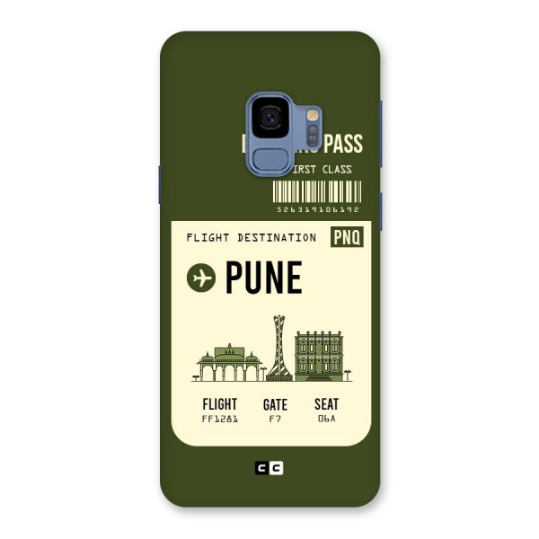 Pune Boarding Pass Back Case for Galaxy S9