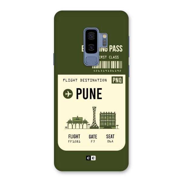 Pune Boarding Pass Back Case for Galaxy S9 Plus