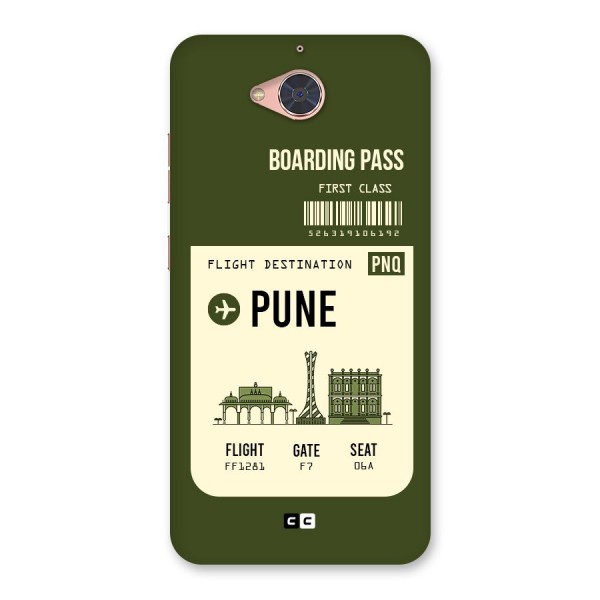 Pune Boarding Pass Back Case for Gionee S6 Pro