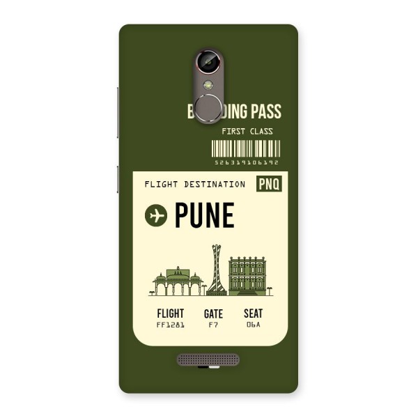 Pune Boarding Pass Back Case for Gionee S6s