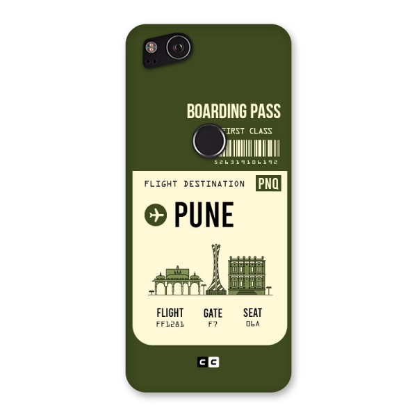 Pune Boarding Pass Back Case for Google Pixel 2