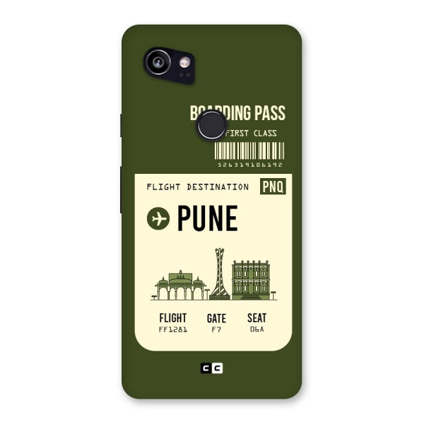 Pune Boarding Pass Back Case for Google Pixel 2 XL