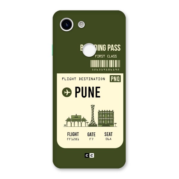Pune Boarding Pass Back Case for Google Pixel 3